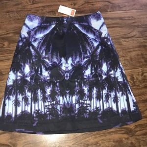 Palm tree A line skirt